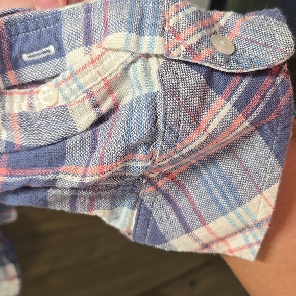 Rails-Wyatt in 'Ocean Tangerine' 100% Cotton Long Sleeve Button Down-Size XL - Picture 9 of 17